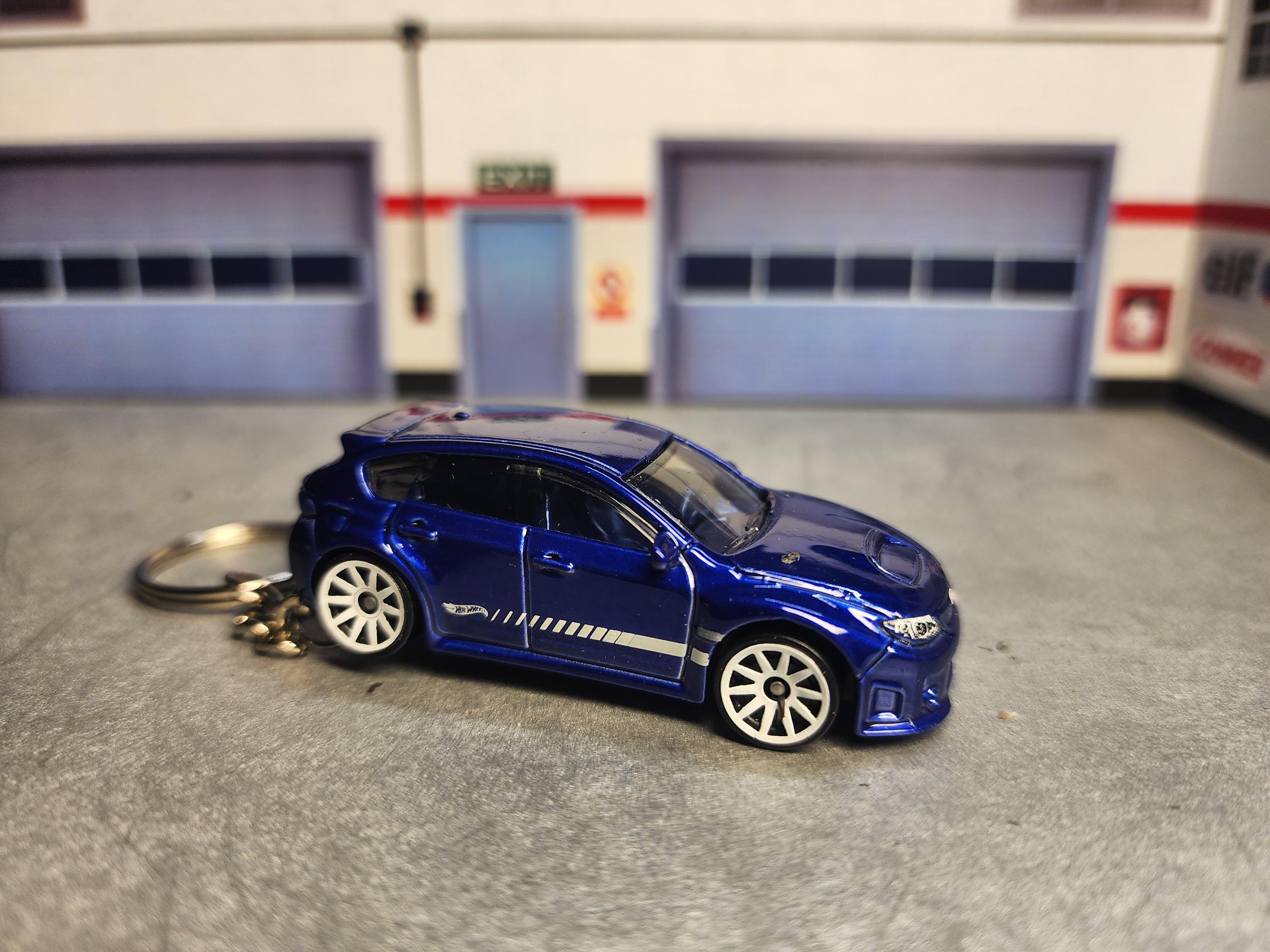 Subaru WRX STI Keychain, Custom Subaru Keychain, WRX Keychain