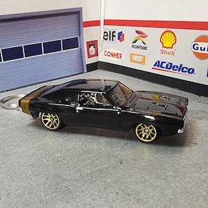 1968 Dodge Charger RT Keychain, 68 Charger Keychain, Dodge Keychain, Charger RT Keychain, Premium Keychain