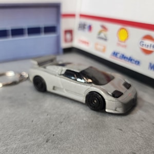 Bugatti EB110 SS Keychain, 1994 Bugatti EB110 Keychain, Bugatti Keychain, Premium Ketchain