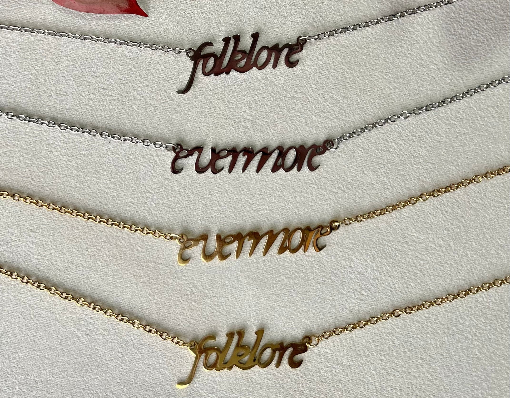 Taylor Swift Necklaces, Jewellery, Folklore and Evermore Etsy UK