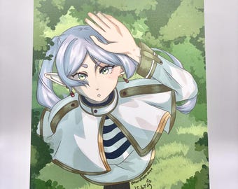Frieren: Beyond Journey's End anime print 5 x 7, 8,5 x 11, 13 x 19 (Wandering Forest)