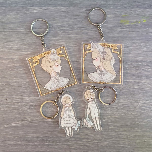 Lolita Victorian Fashion Anime Keychain 【Elizabeth & Engel】