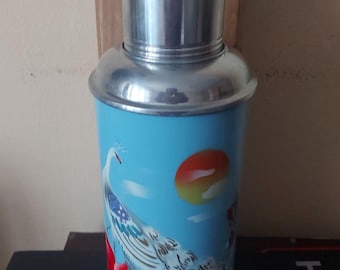 Vintage Thermos Soviet Union, Made in China swallow brand