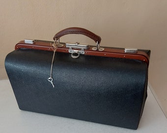 Extreme Rare Old Antique Vintage Classic Travel Bag Valise Briefcase Luggage