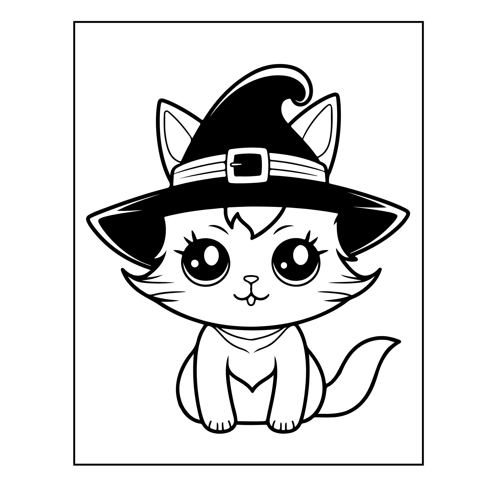Simple Halloween Printable Coloring Pages - Etsy