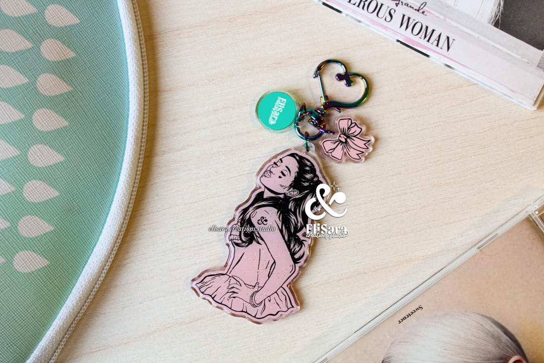 Ariana Grande Inspired Keychain - Yours Truly Keychain - Glitter Resin ...
