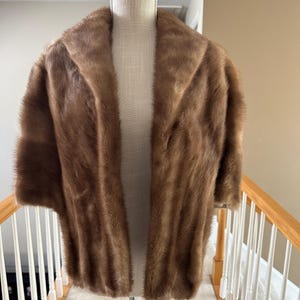 1960&#39;s Mink Fur Stole, Vintage Fur Stole, Mink Fur Wrap