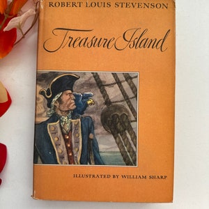 1949 Vintage Treasure Island book by Robert Louis Stevenson