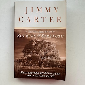 Jimmy Carter Fonti di forza NYT Bestseller Meditazioni sulla Scrittura per una fede viva 1997 Prima edizione tascabile