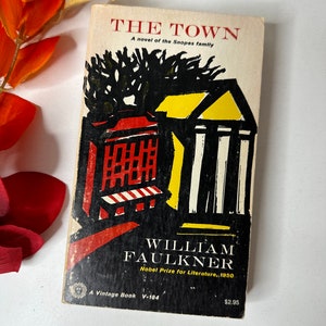 1961 copy of The Town by William Faulkner, vintage paperback