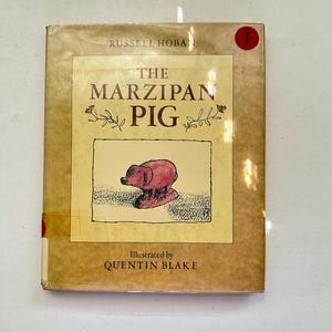 The Marzipan Pig by Russell Hoban, First American Edition 1987, Hardcover, Former Library Book