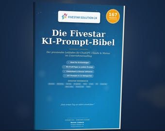 167 KI Prompts Bibel Deutsch für ChatGPT - Claude | Business Prompt Vorlagen PDF für KMU & Selbstständige | Sofort-Download