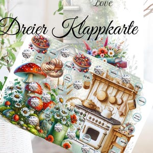 Klappkarte Country Hause Love Handmade