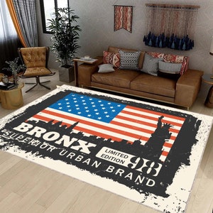 Mapa de Estados Unidos, Bronx, marca urbana superior, edición limitada 98, Estatua de la Libertad