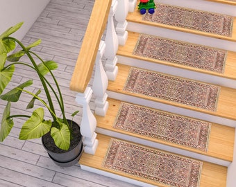 Stair Treads Rug, Fabulous Stair Rug, Non-Slip Backing Rug, Machine Washable Rug, Easy to Clean, Step Rug