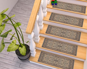 Traditional Patterned Stair Rug, Decorative Stair Rug, Colorful Vintage Stair Runner, Stair Runner, Stair Rug, Stair Runner,Machine Washable