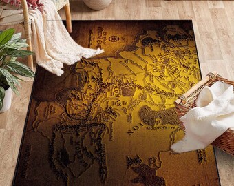 History Earth Map, Popular Movie Earth Map Rugs, Map, Retro Map Rug, Map Rugs Fantastic Rug, Popular Rug, Magic Rug, Poplular Movie Decor