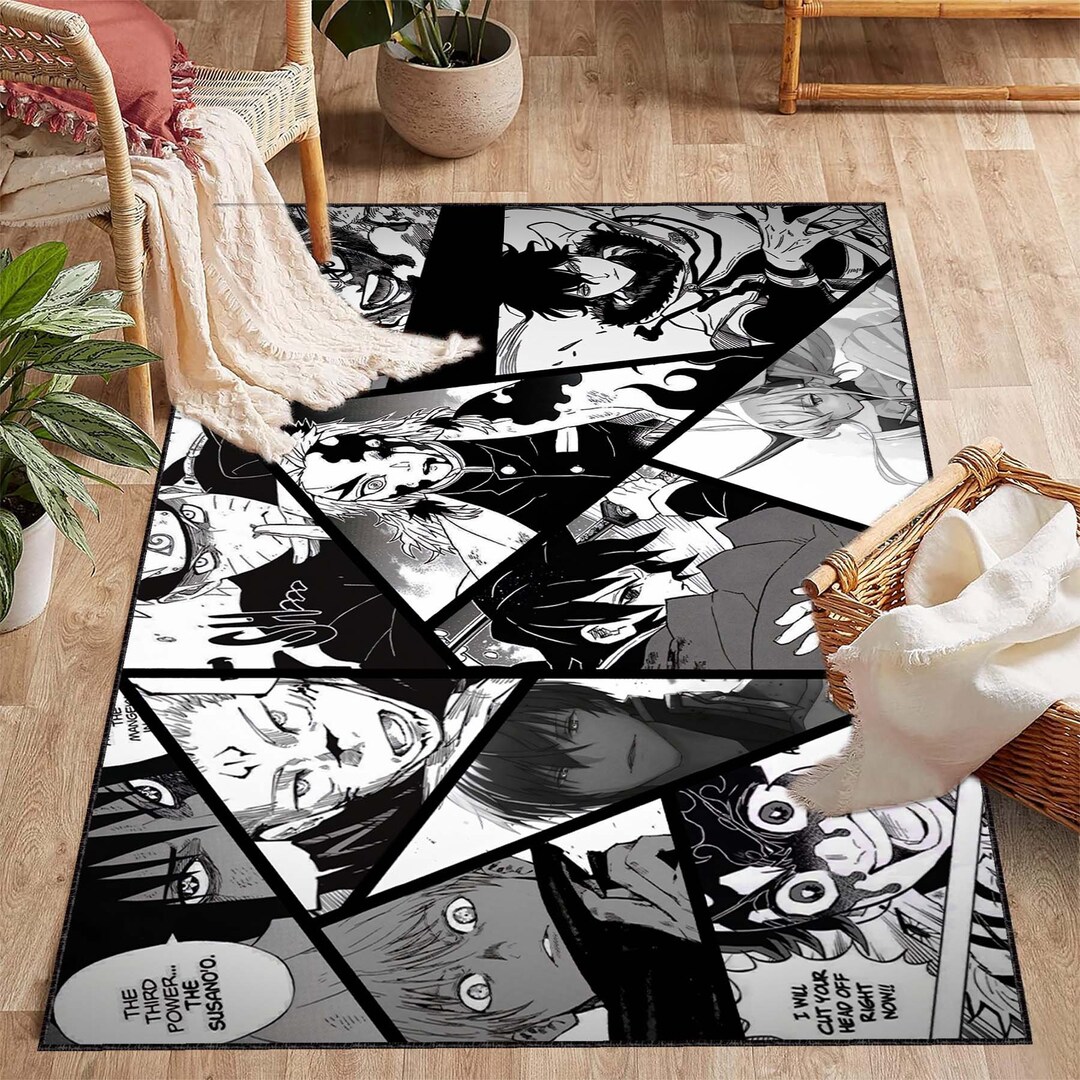 Manga Rugs, Anima Rugs, Accent Rugs, Custom Rug, Japanese Rugs, Salon ...