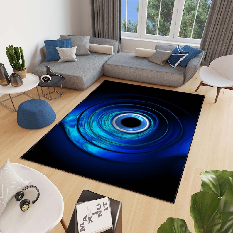 Evil Eye Bead Rug, Devil Eye Rug, Evil Eye Pattern Rug, 3D Printed ...