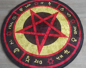 Tappeto a fantasia The Love Witch, tappeto astrologico The Love Witch, rosso film