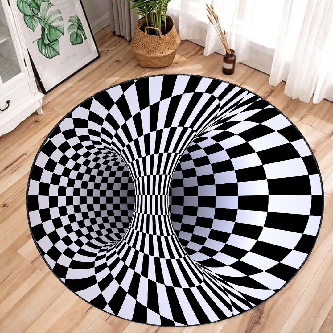 3D Vortex Illusion Rugs, 3D Effect, Popular Rug, Anti Slip Rugs, Modern