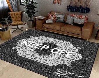 Keep Off Rug, Keep Off Pattern, Popular Rug, Home Decor Rug, Area Rug, Modern Rug, Brand Rug, Custom Rug, Themed Rug, Floor Enrty Rug