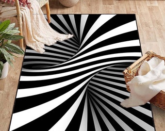Vortex Rug, 3D Vortex Rug, Illusion Rug, Optical Illusion, Vortex Carpet, For Living Room Rug,Area Rug, Non Slip Floor Carpet,