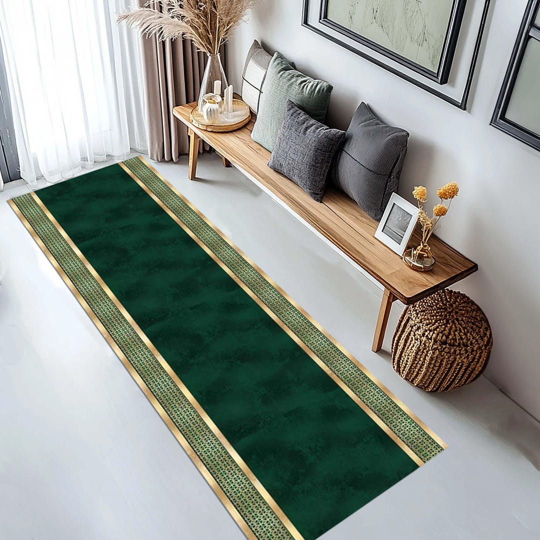 Abstract Modern Geometric Runner Rug, Elegant, Artistic, Stylish ...