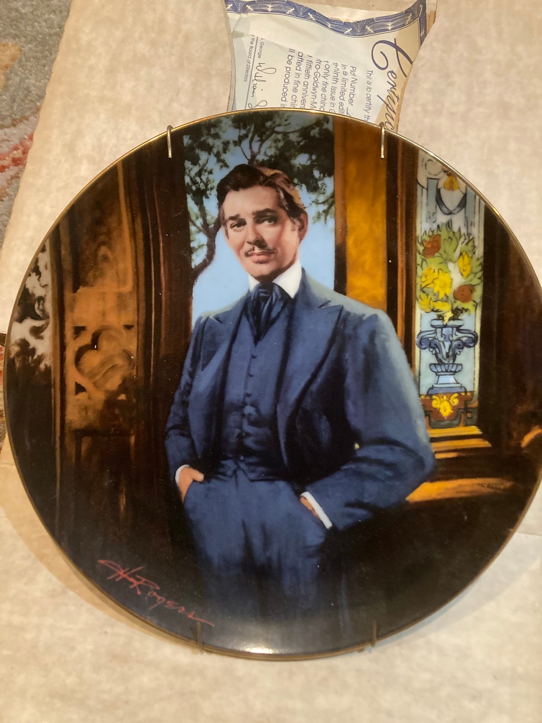 Gone With the Wind Collectors Plate frankly My Dear by Howard Rogers Etsy