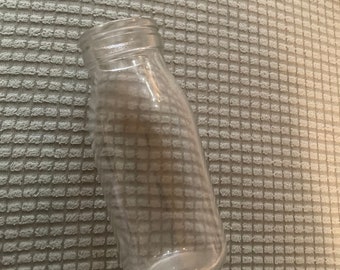 Vintage unbranded 5.5 inch clear glass bottle