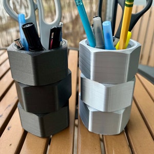 Nut Stack | Pen Holder Cup | Home or Office Desk Organizer | Tool Box | 3D Printed