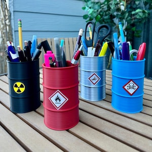 Drum | Barrel | Pen Holder Cup | Home Office Desk Organizer | Video games decor | 3D Printed
