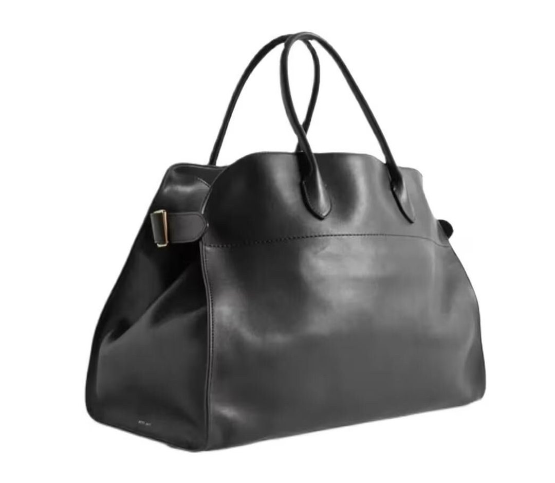 Luxury Handbag Margaux Style Inspired Tote Black Large Bag Genuine