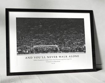 Liverpool FC - 'You'll Never Walk Alone' - Two Font Options Included