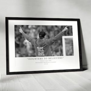 Jürgen Klopp Special - &#39;Doubters to Believers&#39; - Two Font Options Included