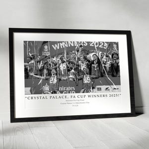 Crystal Palace FC - &#39;Crystal Palace, FA Cup Winners 2025!&#39; - Two Font Options Included