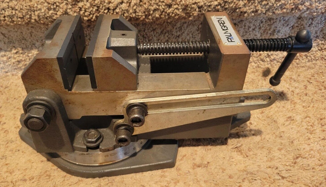 Palmgren 4" Machine Vise Swivel Base Angle Adjustable Clean Machinist ...