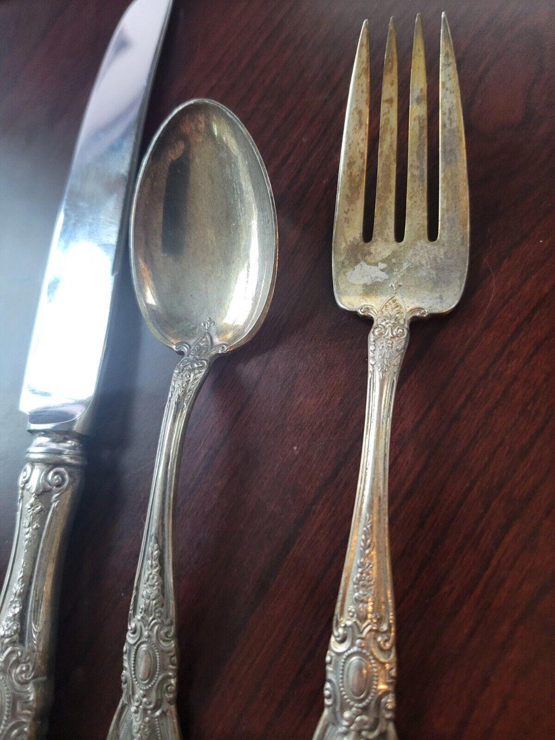 Towle King Richard Pat. 1932 Flatware Place Setting Sterling Silver Etsy