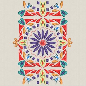 Ornament machine embroidery design