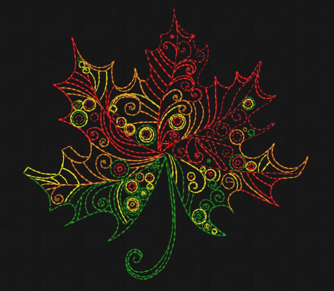 Maple Leaf Embroidery Design - Etsy UK