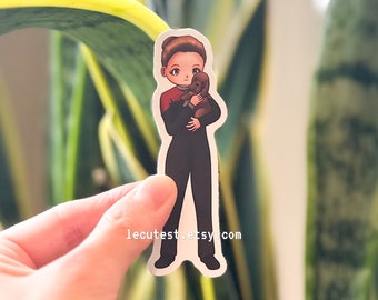 Naklejka Janeway Puppy: Wodoodporna naklejka winylowa Star Trek Voyager