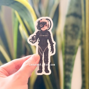 Locutus of borg sticker, cute Star Trek sticker, resistance is futile, next generation, TNG vinyl decal, Star Trek bumper birthday gift