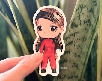 Adesivo Chibi "Oops I Did It Again" di Britney Spears - Decalcomania in vinile impermeabile