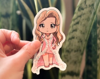 Britney Spears Lucky Chibi Sticker: Waterproof Vinyl Decal