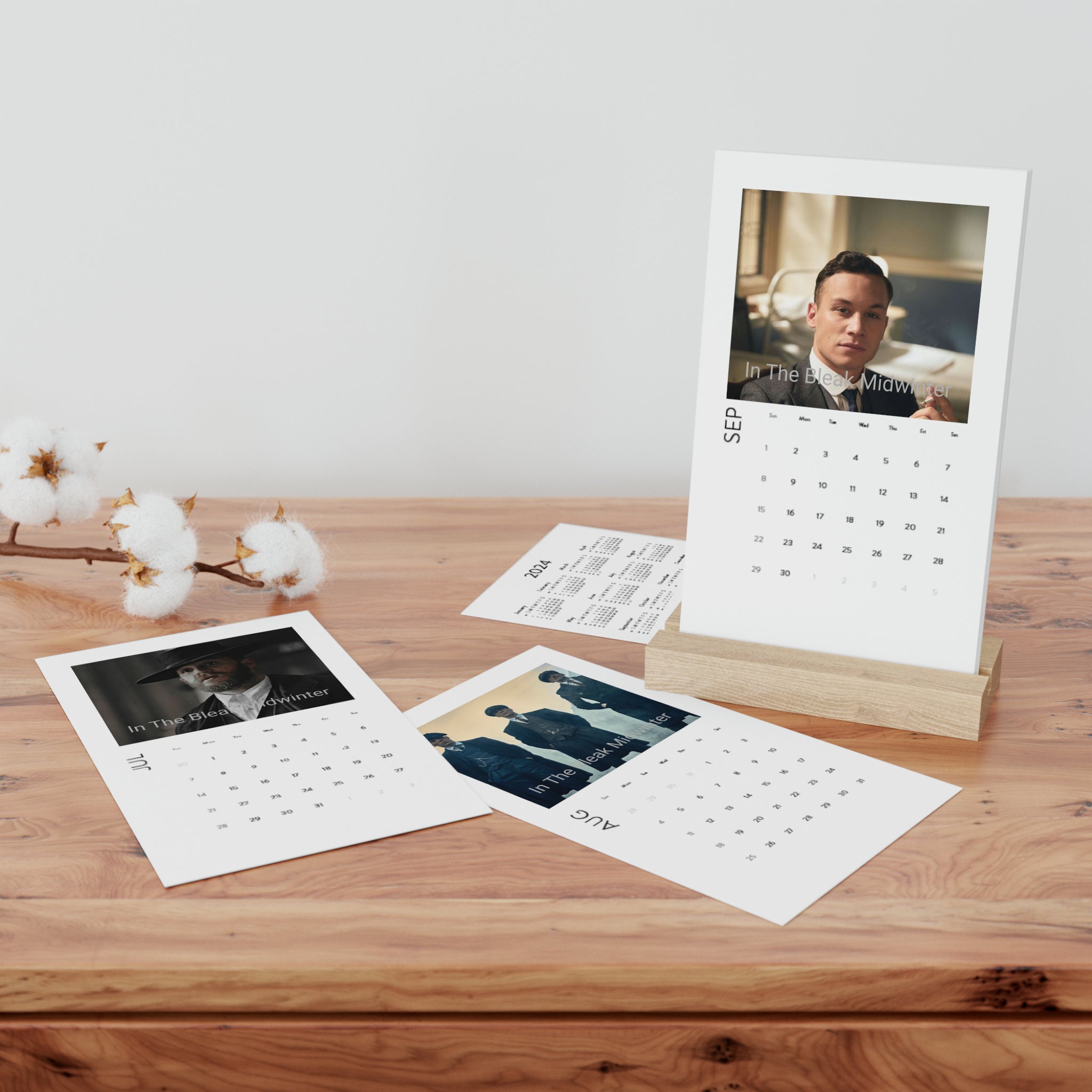 Vertical Desk Calendar with Peaky Blinders (2024) sold by Gravitational