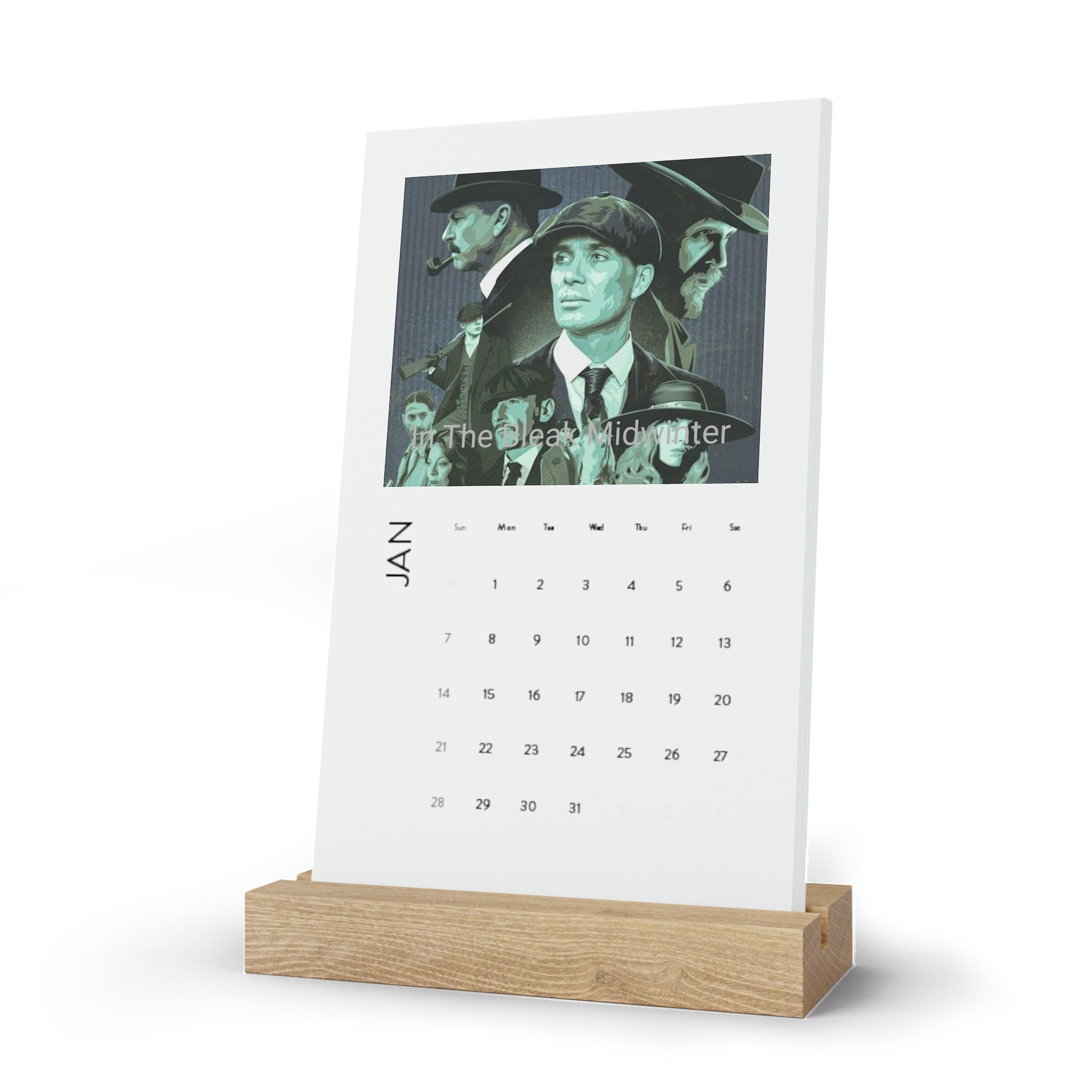 Vertical Desk Calendar with Peaky Blinders (2025) sold by Gravitational