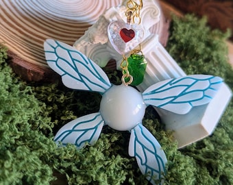 Legend of Zelda Game Navi Fairy keyring keychain Fantasy bag accessory.