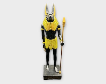 Vintage egyptisk Horusstaty: Toscano år 2000 Kristall- och glitterkonstskulptur, handsignerad