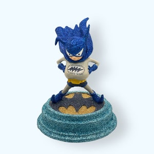 2001 DC Comics Bat-Mite Custom Glittered Porcelain Statue | Hand-Signed, Limited Edition, NIB | Unique Superhero Collectible Gift