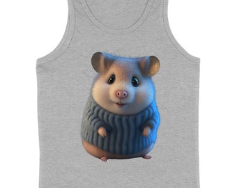 Cute Hamster Kids' Jersey Tank - Kawaii Sleeveless T-Shirt - Illustration Kids' Tank Top